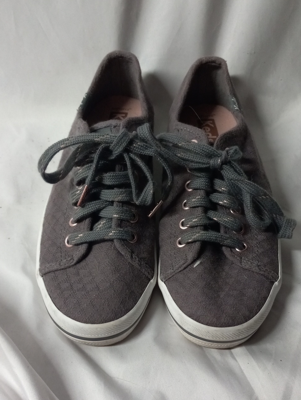 Casual Women's Gray Lace-Up Sneakers - Keds